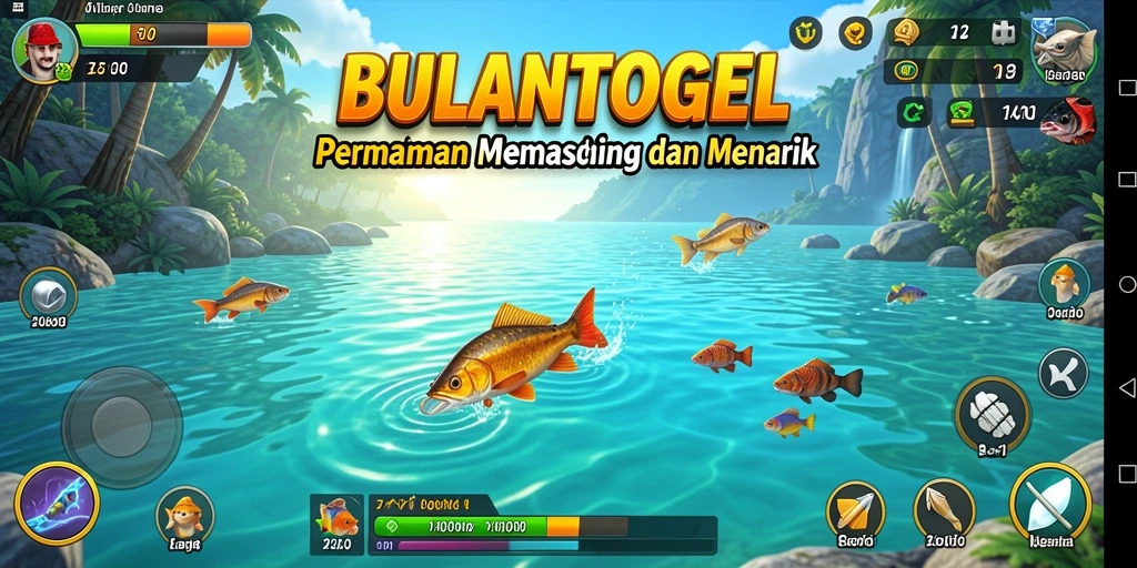 Tangkapan ikan besar dalam gameplay memancing yang seru.