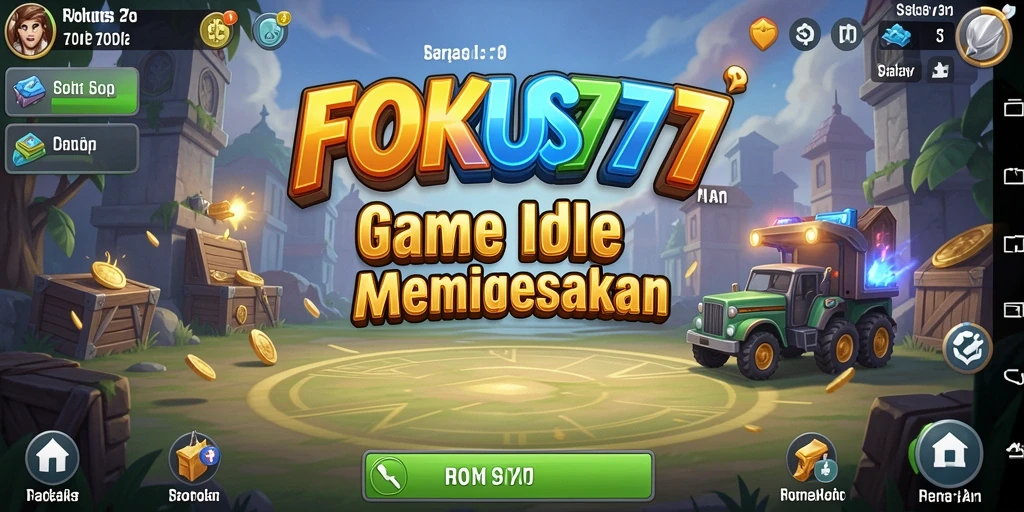 Tampilan gameplay FOKUS777 yang menarik saat mengumpulkan sumber daya secara otomatis.