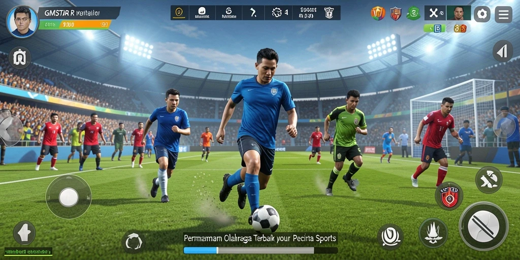 Tampilan utama gameplay GMSTAR yang mendebarkan dan kompetitif.