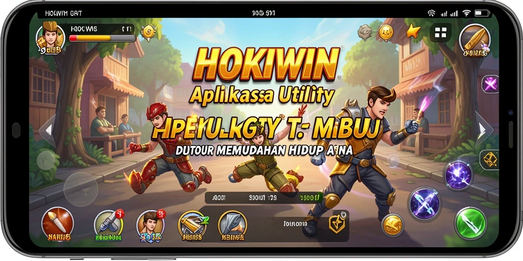 Tampilan aplikasi HOKIWIN dengan fitur utama yang memudahkan pengguna.