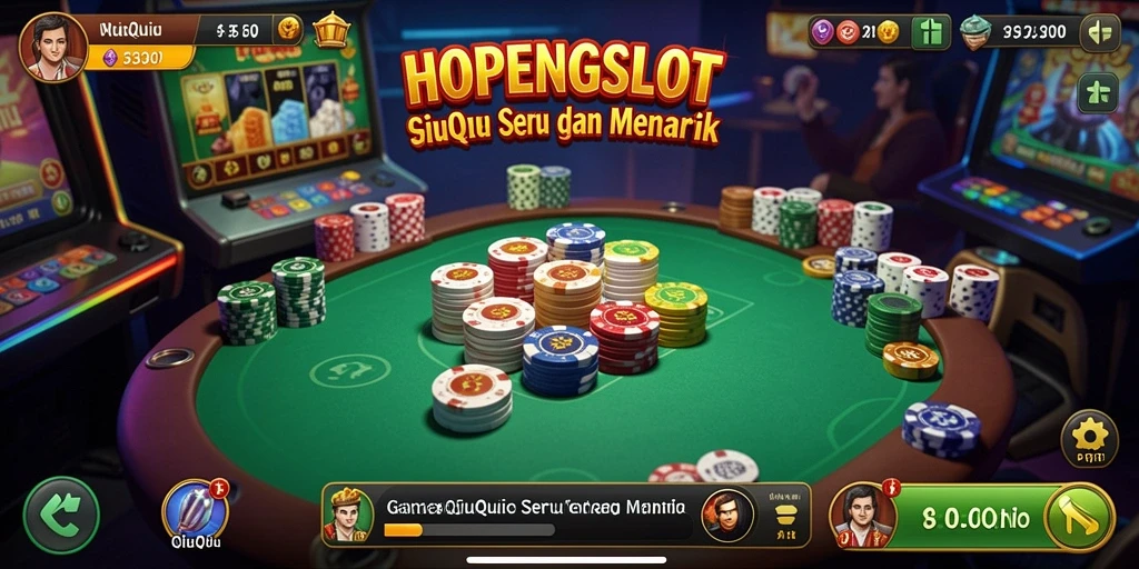Tampilan gameplay QiuQiu yang seru dan memikat.