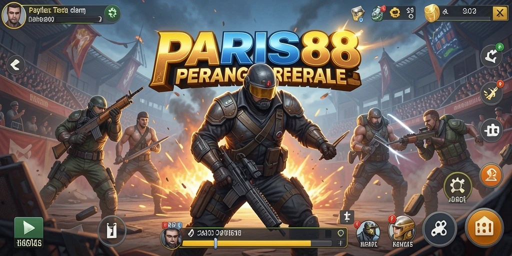 Tampilan gameplay seru dan penuh aksi di PARIS88.