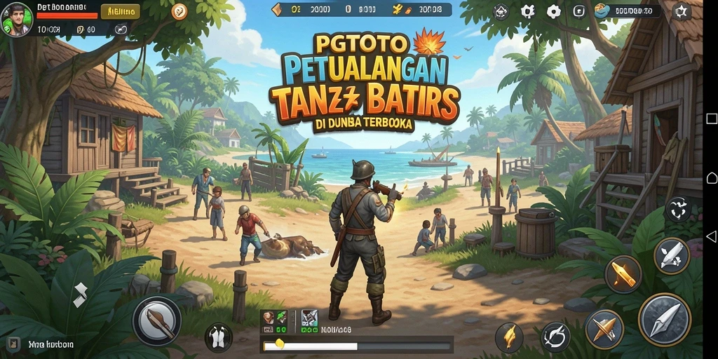 Gameplay PGTOTO yang menampilkan dunia terbuka yang luas dan dinamis.