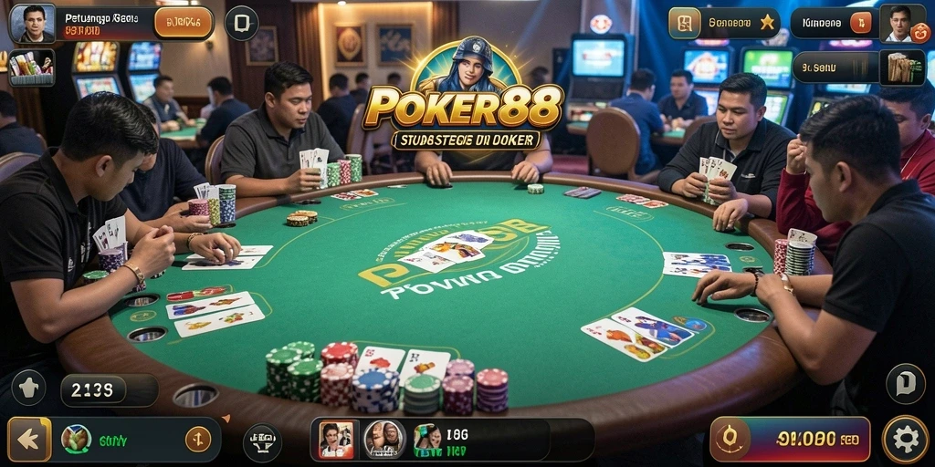 Screenshot gameplay POKER88 menampilkan aksi seru dan grafik yang memukau.