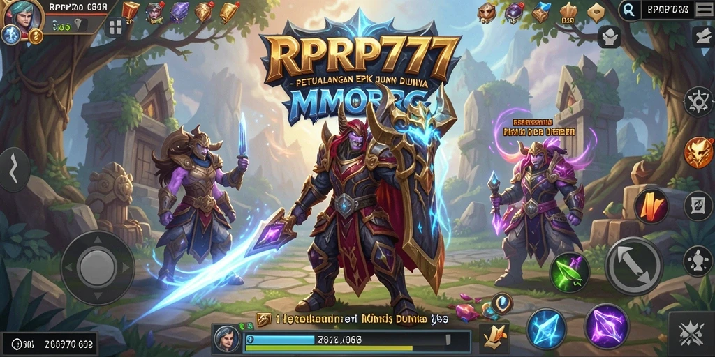 Tampilan gameplay RPRP777 yang menakjubkan dalam dunia MMORPG.
