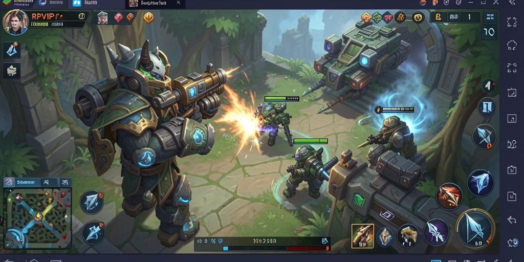 Screenshot gameplay menampilkan aksi seru di RPVIP1 saat membangun kerajaan.
