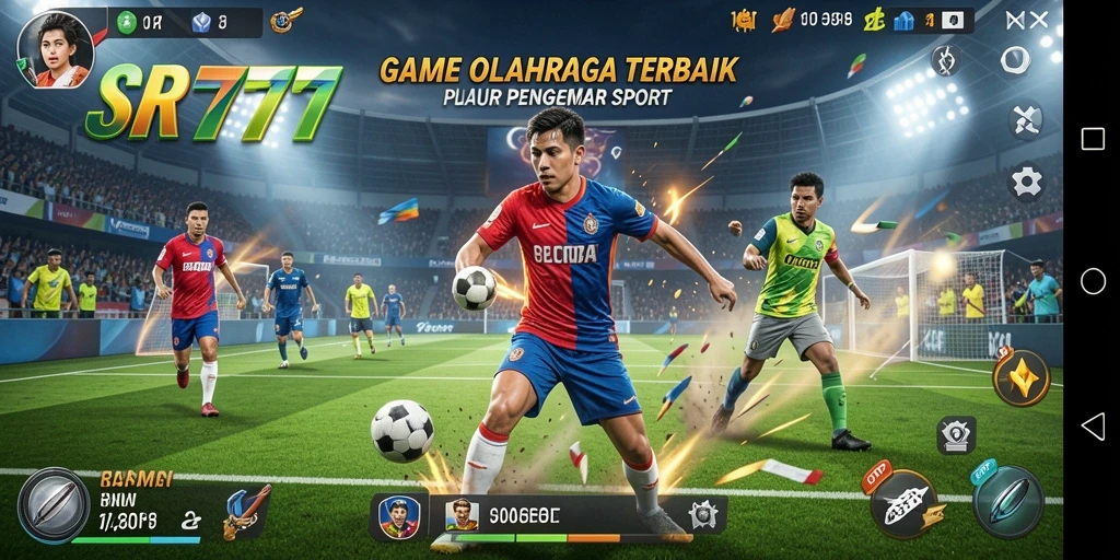 Tampilan gameplay seru dengan berbagai pilihan olahraga dari SR777.