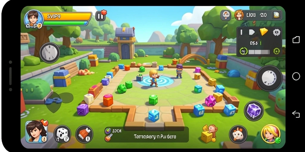 Screenshot gameplay SVIP9 menampilkan berbagai tantangan puzzle yang seru.