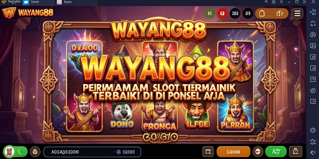 Screenshot utama WAYANG88 menampilkan gameplay slot yang menakjubkan.
