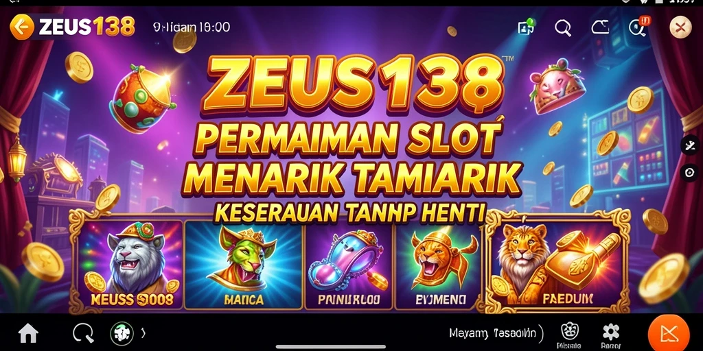 Gameplay ZEUS138 dengan dewa Zeus dan fitur bonus menarik.